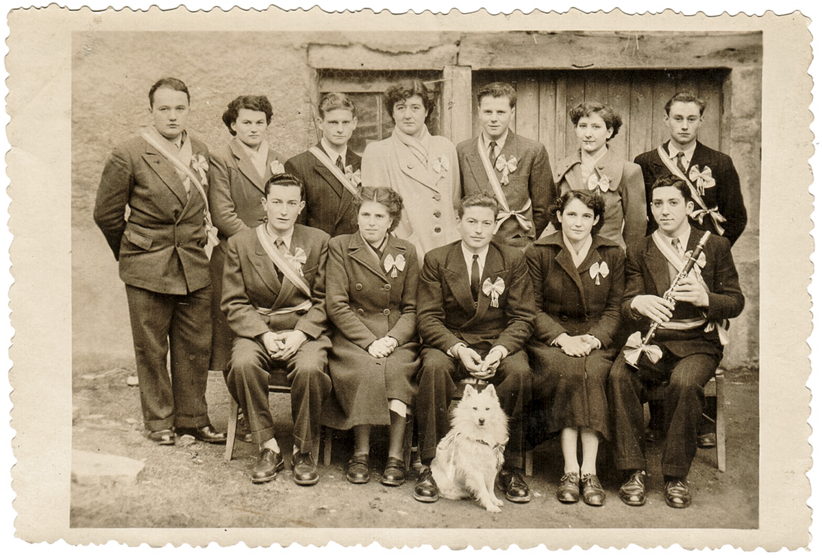 Mittelspitz mit Musikgruppe ca. 1940