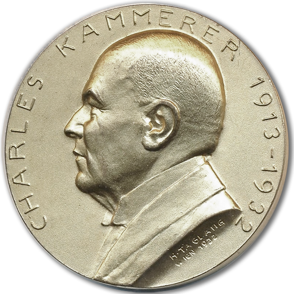 Charles Kammerer Münze Medaille Klub für Rassehunde